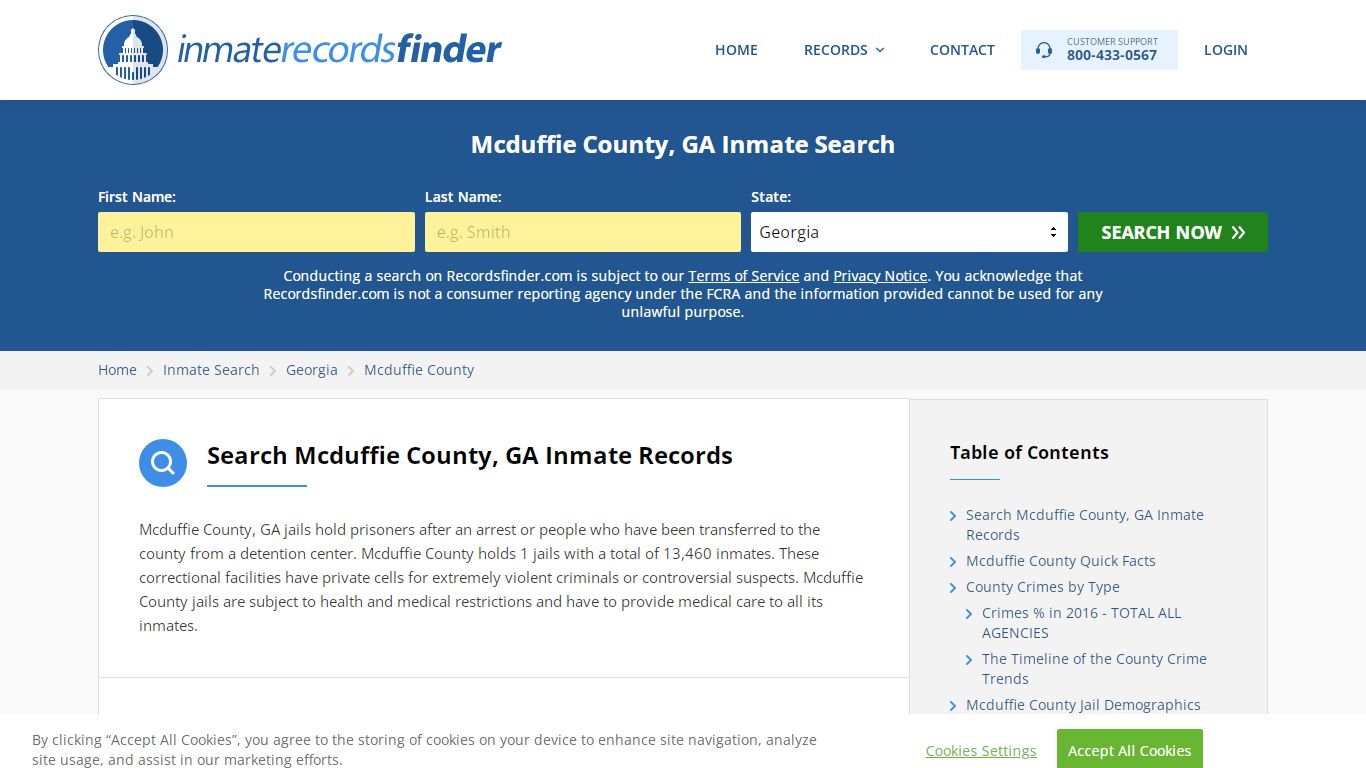 Mcduffie County, GA Inmate Lookup & Jail Records Online